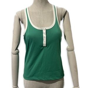 Sincerely Jules Tank Top Womens Small Active Workout Yoga Racer back Mint Green